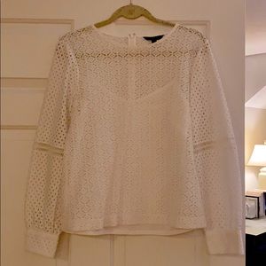 Lace Banana Republic top